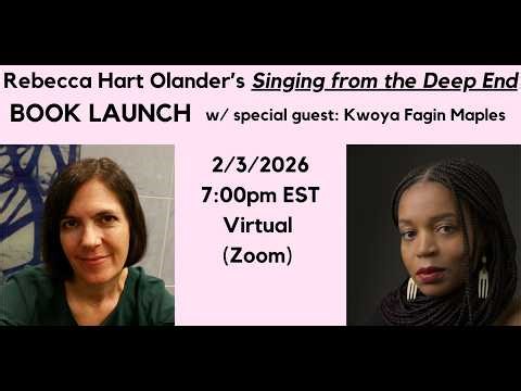 Rebecca Hart Olander Book Launch w/ Kwoya Fagin Maples