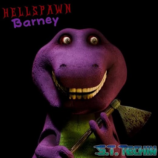 HELLSPAWN BARNEY the Dinosaur 3D Model #barneythedinosaur #3dmodel #creepy #blender #horror