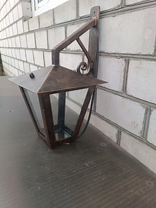 Handcrafted Rustic Bronze Wall Lantern: Vintage Outdoor Porch Light - Etsy Canada