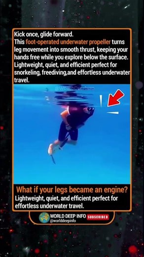 Human Powered Underwater Propeller #skills #technology #innovation