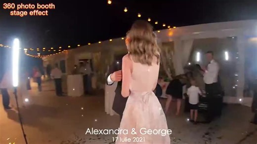 US Warehouse Stock Portable 360 Degree Photobooth Platform with Rotating Camera Photo Booth Machine