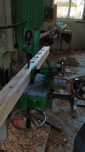 Mortise and tenon square control machine! #carpenter #wood #wooddesigner #woodworking