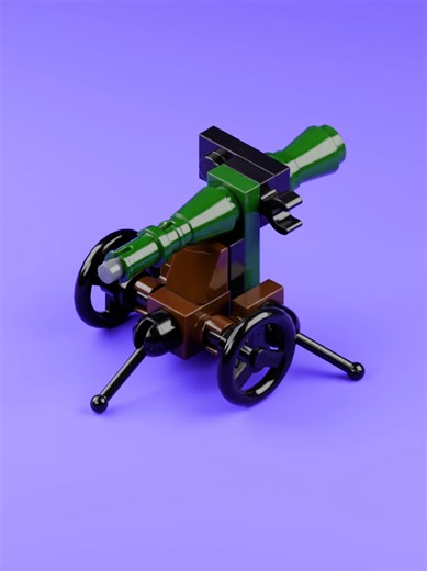 LEGO WW2 Recoilless Gun 💥 Mini Bricks custom LEGO military recoilless gun build inspired by World War II weapons. #lego #legomoc #military #ww2 #minibricks