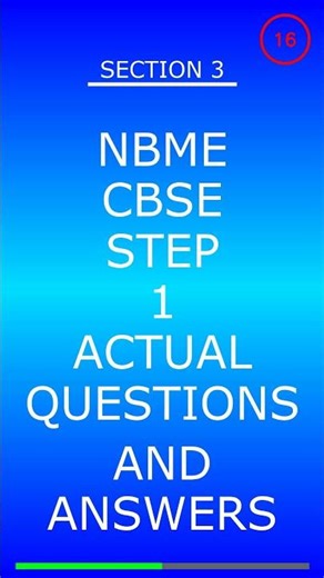 Nbme Cbse Step 1 Actual Questions And Answers Video