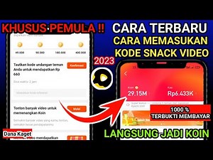 HOW TO ENTER THE SNACK VIDEO INVITE CODE FOR THE FIRST TIME FOR BEGINNERS || Money-Making App 2023