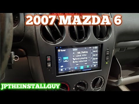 2006 2007 2008 mazda 6 radio removal and jvc double din install