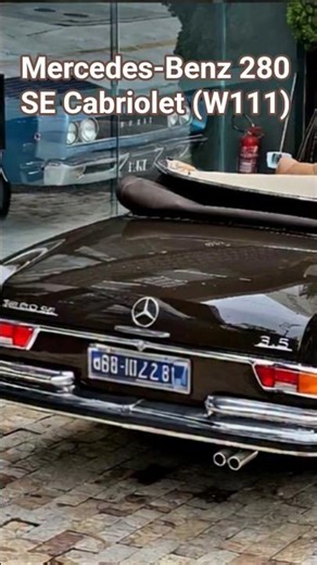 Mercedes-Benz 280 SE Cabriolet (W111) #mercedes #germany #classic