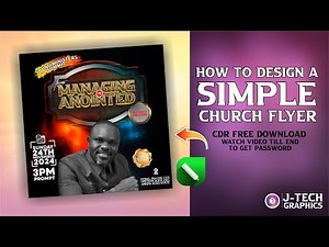 HOW TO DESIGN A SIMPLE CHURCH FLYER WITH COREL DRAW | CorelDRAW Tutorial 2025