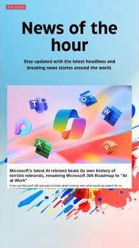 Breaking News: Microsoft's latest AI rebrand beats its own history of terrible rebrands, #microsoft