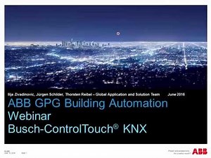 Webinar about Busch-ControlTouch KNX