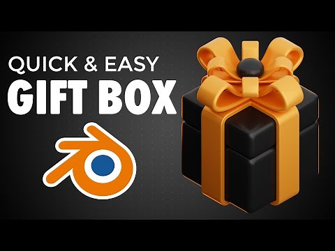 Blender 3D Gift Box Modeling Tutorial - Quick and Easy - Blender 3D Tutorial