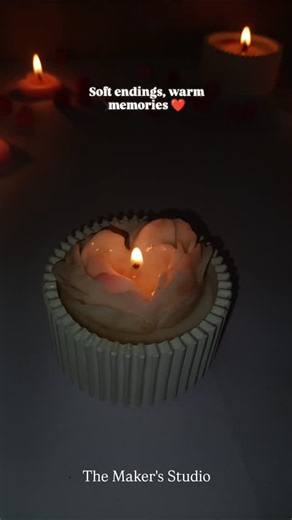 The Maker's Studio by Aastha Soni | Love, but make it glow 🤍🕯️ This Valentine’s, say it softly with handcrafted candles from The Maker’s Studio. Made with love, meant to be... | Instagram