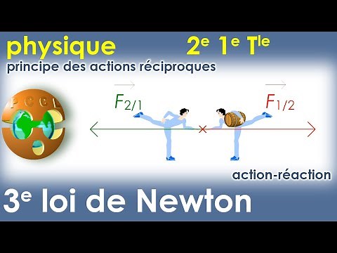 3e LOI de NEWTON. Actions réciproques. Action-Réaction | Physique-Chimie | SECONDE | 1e | Tle