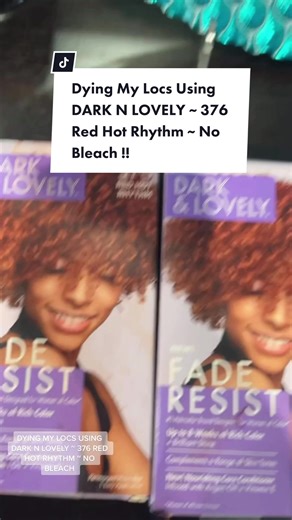 Coloring My Locs Red with Dark n Lovely Red Hot Rhythm 376