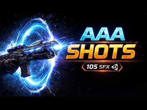 AAA Gunshot Sound Effects for Unity – 105 Professional Weapon SFX (Unity Showcase)