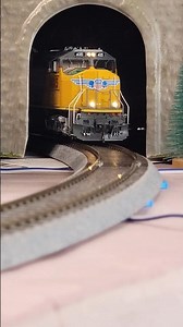 UP SD70M Hauling A Manifest Down The Mountains. #train #railway #modelrailroad