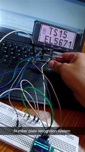 Number plate recognition system using ESP32 CAM module#embeddedboard #arduino # robotics