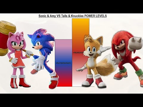Sonic & Amy VS Tails & Knuckles POWER LEVELS - Sonic The Hedgehog / Sonic 1 / Sonic 2 / Sonic 3