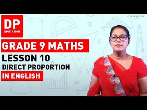 Lesson 10. Direct Proportion | Maths Session for Grade 09