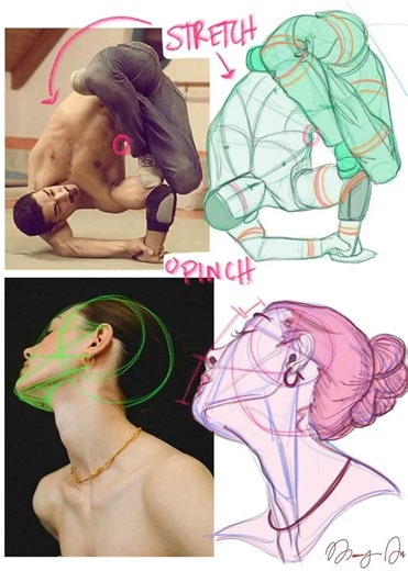 Figure + Face Study Combo #digitalart #art #drawing #figuredrawing #study #studyart #breakdance