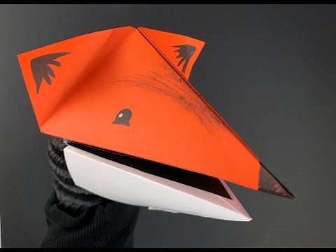 Make a Fox Puppet from 2 Sheets of Paper!
