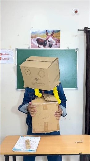box man vs student #shorts #youtubeshorts #funny