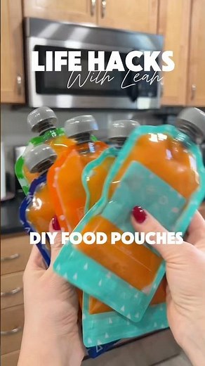 Homemade baby food pouches