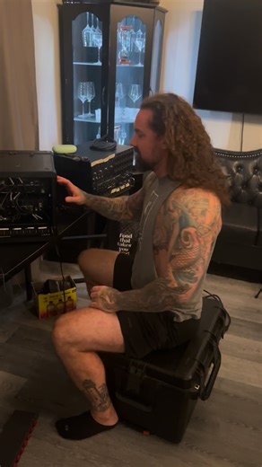 As I Lay Dying on Instagram: "Clean cables. Perfect routing. Zero chaos. This setup is the definition of organized mayhem 🔌 Keeping it dialed in for every show — October 30th 🌙 💀 #AILDisback #StrengthThroughFire #AnEveningWithAILD"