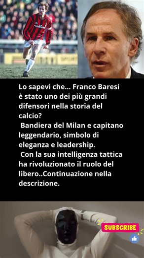 Lo sapevi che… Franco Baresi è stato❤️‍🔥