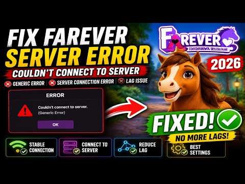 Fix Farever Error Couldn't Connect To Server Generic Error/Server Connection Error/Lag Issue On PC