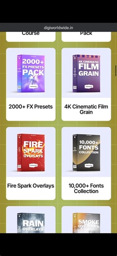 💍 Want your wedding or event videos to look truly cinematic? 🎞️ This Complete Video Editing Bundle (70GB ) gives you the tools pros use — LUTs, cinematic music, transitions, overlays & sound FX! ✨ Create emotional, premium-quality edits that clients love. | Digiworldwide