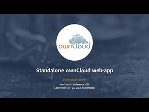 Standalone ownCloud web app with Vue js, UIKit3 and Webpack - ownCloud conference 2018