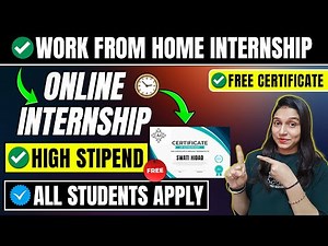 Free Internship With Certificate Online🔥| Open For All🔥| High Stipend