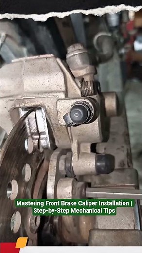 Mastering Front Brake Caliper Installation | Step-by-Step Mechanical Tips #shorts #mechanic