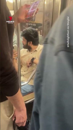 Commuters trapped on subway as floodwater surges at NYC station