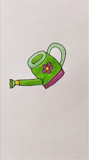 Water Can Easy Drawing For Kids #watercan #cane #trending #kidstvforfun #shorts #viralshorts