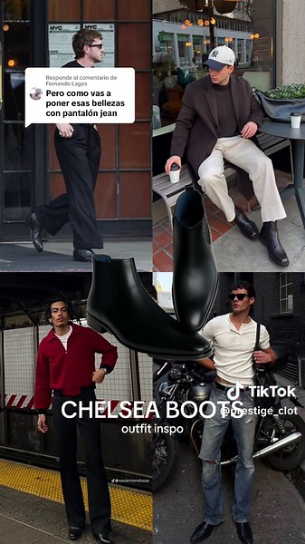 Outfits Ideas con Botines Chelsea para Hombres