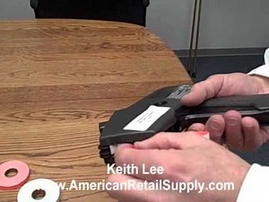 Load Labels in a Monarch 1110 pricing marking gun