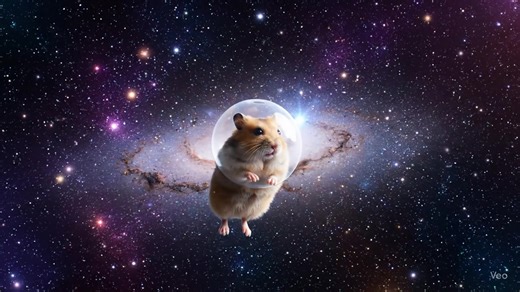 宇宙空間を彷徨うハムスターショート動画‼︎ #可愛い#ハムスター#癒し#宇宙