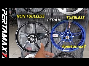 Beda Velg Tubeless VS Pelek TubeType Non Tubeless Sepeda Motor Jangan Asal Pasang Ban 🏍🦆🛵 #tubeless