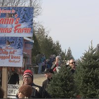 Hann's Christmas Tree Farm rings in holidays with official tree cutting ceremony