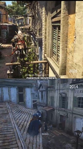 Parkour Movement Looks Assassin Creed Black Flag Resynced Or Unity #shorts #assassinscreed