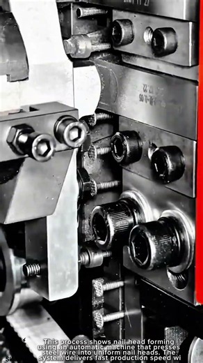 Nail Head Forming Work Tool Using Automatic Forming Machine #worktool