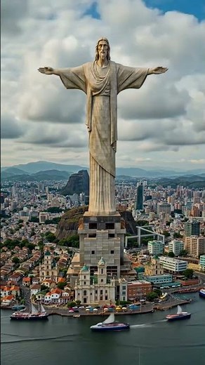 The Christ the Redeemer: Built in 9 Years Then 100 Years of Time Weathered It in 30 Second #7wonders