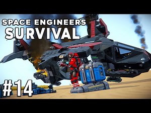Space Engineers - Survival Ep #14 - SHOT DOWN!