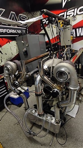 8.9K views · 215 reactions | Work in progress with this twin turbo setup on our engine dyno, featuring one of our Titan Intake Manifolds and a set of PRC Cylinder Heads 落 Speaking of which, Titan Intakes and in-stock Cylinder Heads are 10% off right now during our Labor Day Sale 螺 You can check it out now at texas-speed.com  -- #texasspeed #performance #tsp #v8 #horsepower #dyno #racecar #prc #turbo #boost | Texas Speed & Performance | Facebook