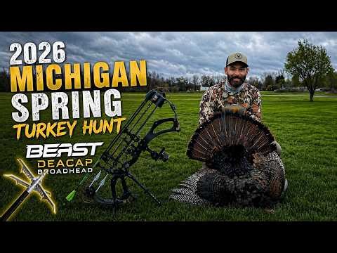 2026 Michigan Spring Turkey Hunt | Bowhunting a Big Gobbler 🦃🏹