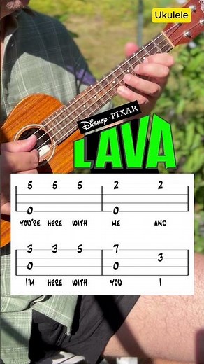 Lava – Easy Ukulele Melody (Disney–Pixar Short)