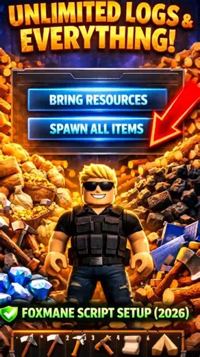 #99nightintheforest Script: SPAWN ALL ITEMS! 💎 (Foxmane GUI 2026) #roblox #gaming #shortsvideo