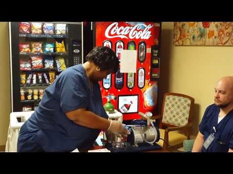 How to set up a suction machine